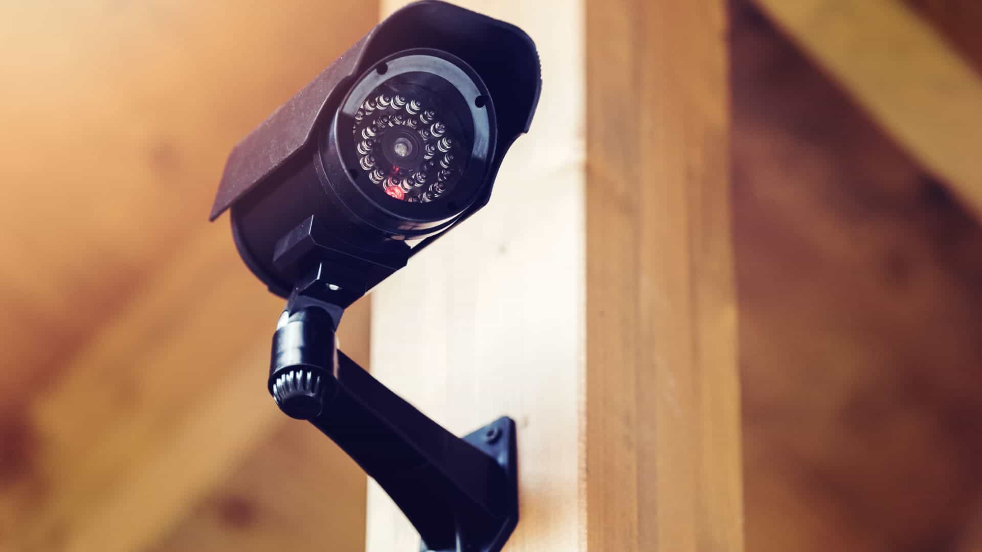 Photo of an installed AI camera.