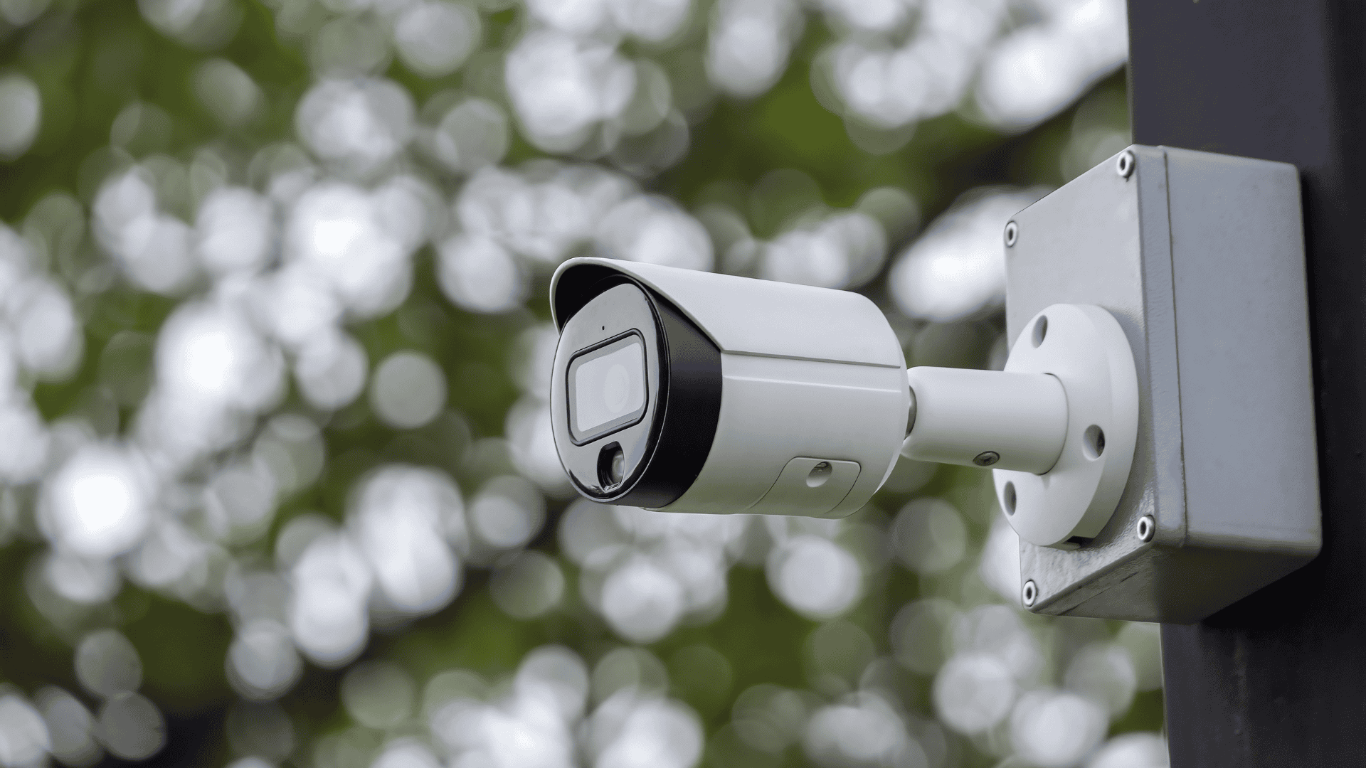 Image of an installed bullet camera.